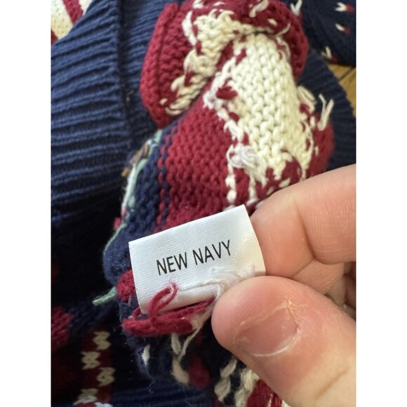 Signature By Northern Isles Cardigan Sweater Size XL Hand Embroidered USA VTG - Picture 12 of 14